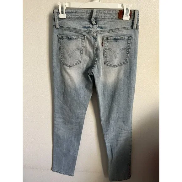 Levi’s Denizen Mid Rise Skinny Jeans Levis Stretch Jean Womens Size 2M 26x30 - Picture 2 of 6